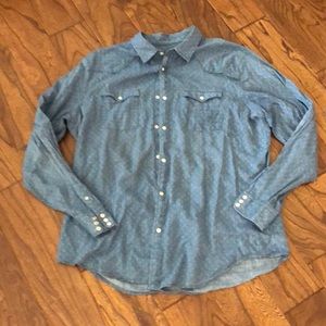 Martin + OSA blue pearl snap